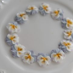 パンジーのお花絞り